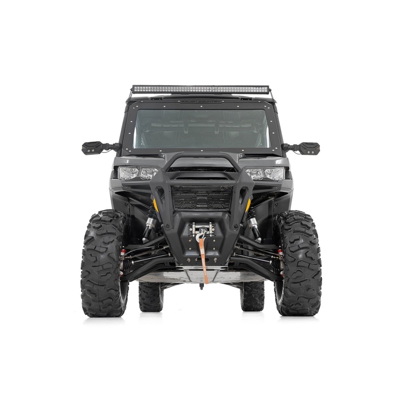 Rough Country | Aluminum Control Arms | High Clearance w/ 2″ Forward Offset | Can-Am Defender HD 5/HD 8/HD 9/HD 10 | 97041BLK