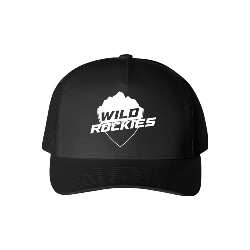 Wild Rockies 2025 Five-Panel Retro Trucker Cap (FE) Black