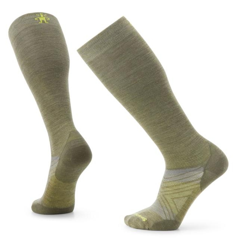 Mens Ski Zero Cushion Over The Calf Socks Winter Moss