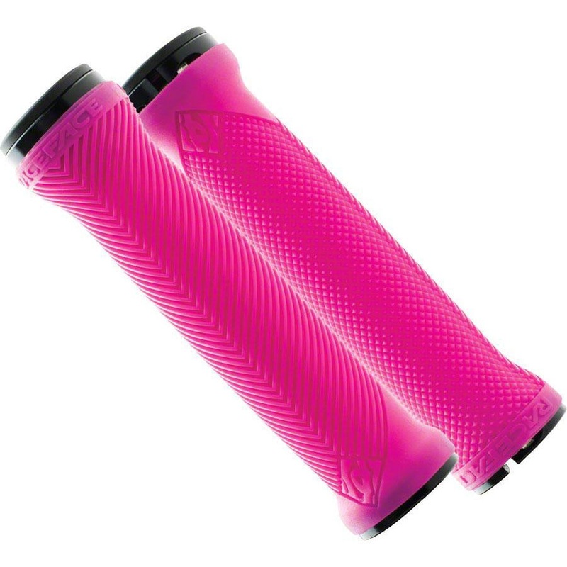 RaceFace Lovehandle Grips – Neon Pink Lock-On Pink