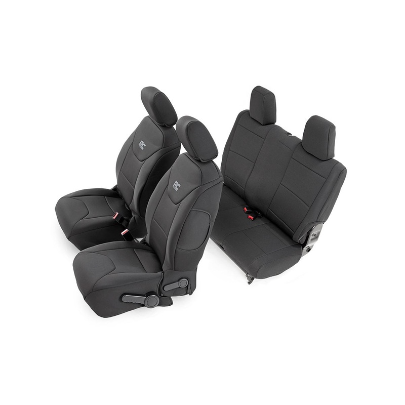 Rough Country | Seat Covers | Front and Rear | Jeep Wrangler JK 4WD (2011-2012) | 91006
