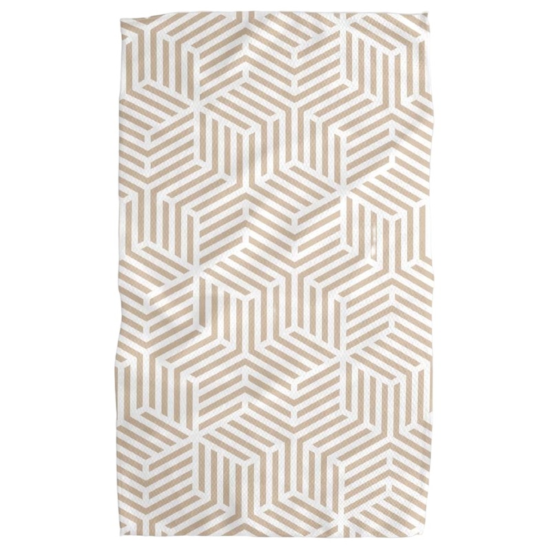 “Stacked Cubes” Tea Towel