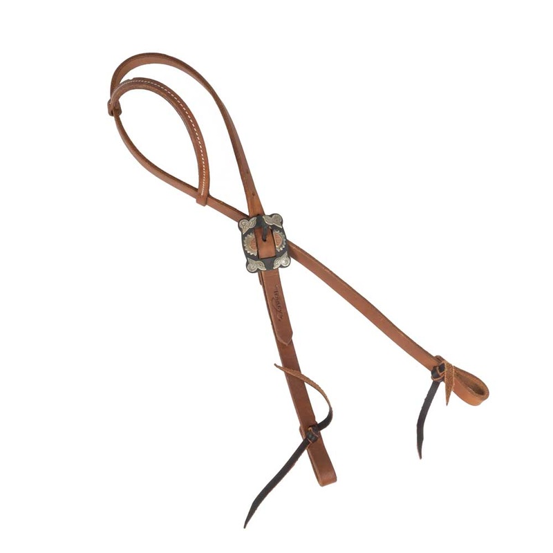 Teskey’s One Ear Headstall w/Sunflower Rust Buckle