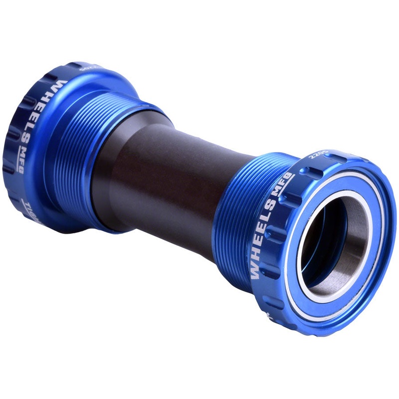 Wheels Manufacturing BSA Bottom Bracket – Shimano Hollowtech II Spindle, ABEC 3, Blue