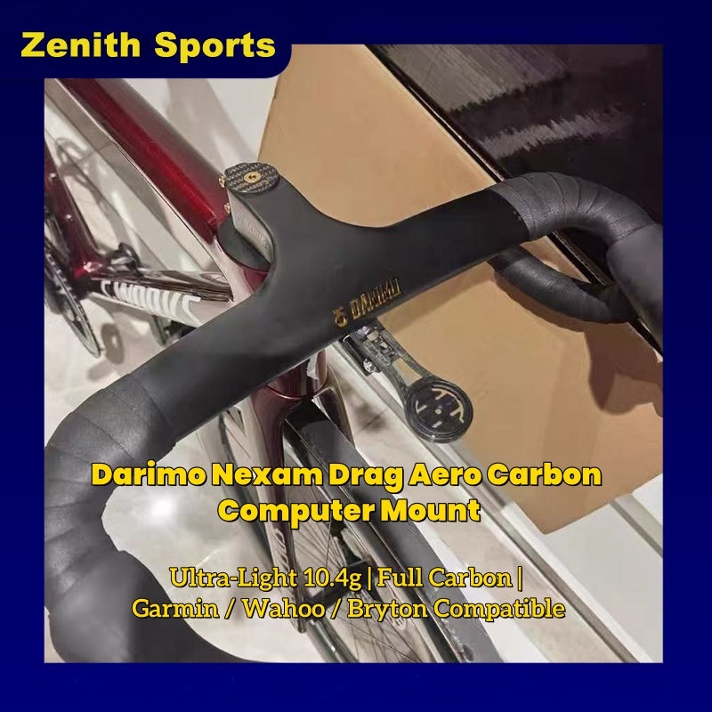Darimo Nexam Drag Aero Carbon Computer Mount | Ultra-Light 10.4g | Titanium Bolts Included
