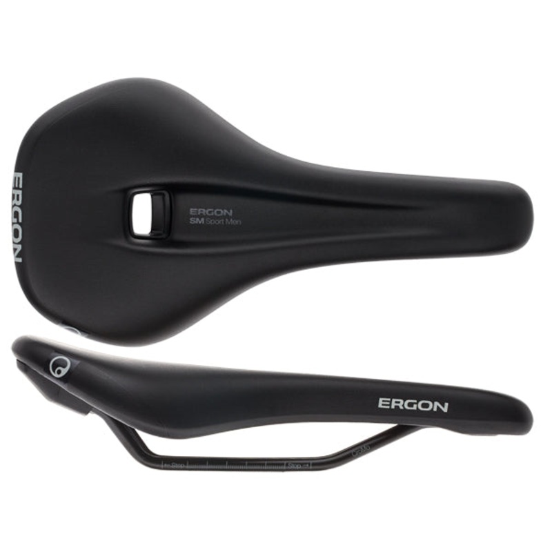 Ergon SM Sport Saddle – Chromoly Black Mens Medium/Large