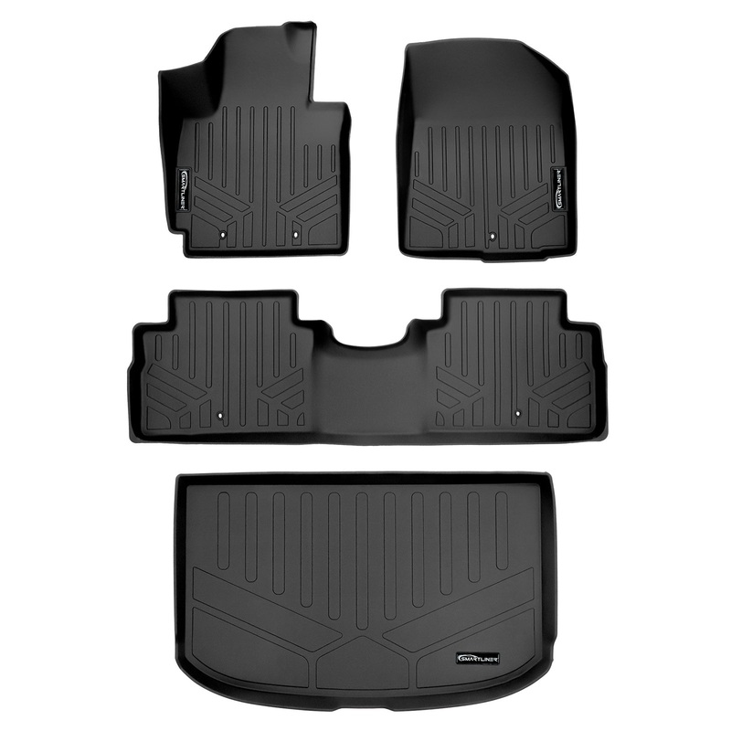 SMARTLINER Custom Fit Floor Liners For 2014-2019 Kia Soul Black