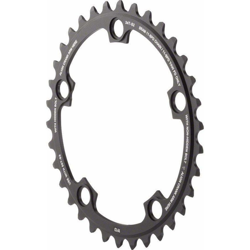 11-Speed 34T 110mm BCD YAW Chainring, Use with 50T