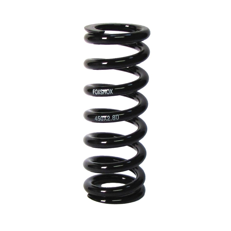 FOX Steel Rear Shock Coil Spring – 650 lb. x 3.19″ Spring Travel 6.815 TLG Total Spring Length BLK