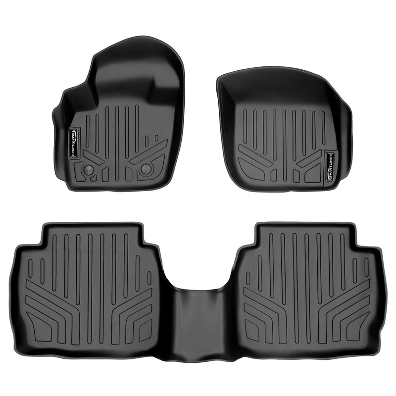 SMARTLINER Custom Fit Floor Liners For 2013-2016 Ford Fusion / Lincoln MKZ Black