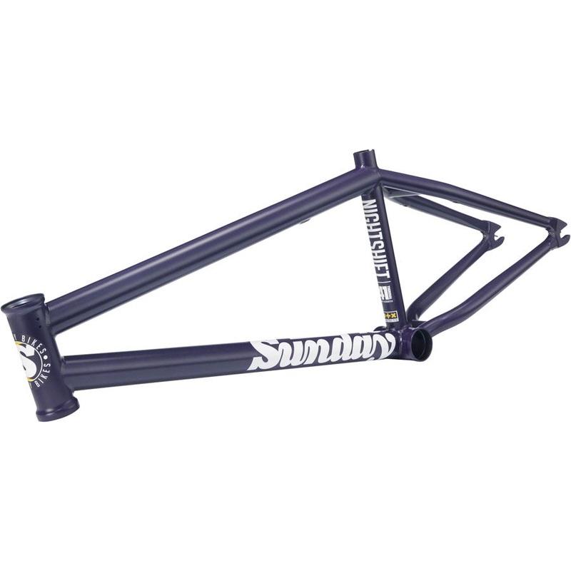 Sunday Nightshift BMX Frame – 20.75″ TT Matte Midnight Purple