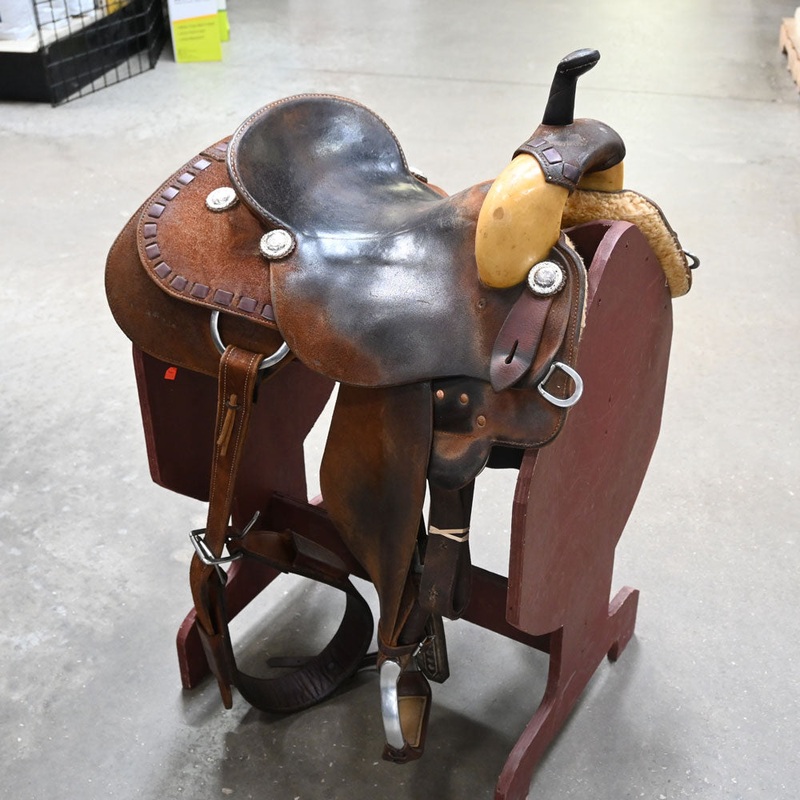 14.5″ USED ROO HIDE BARREL SADDLE