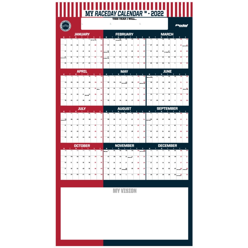 Patriotic 2022 RACEDAY CALENDAR ISD