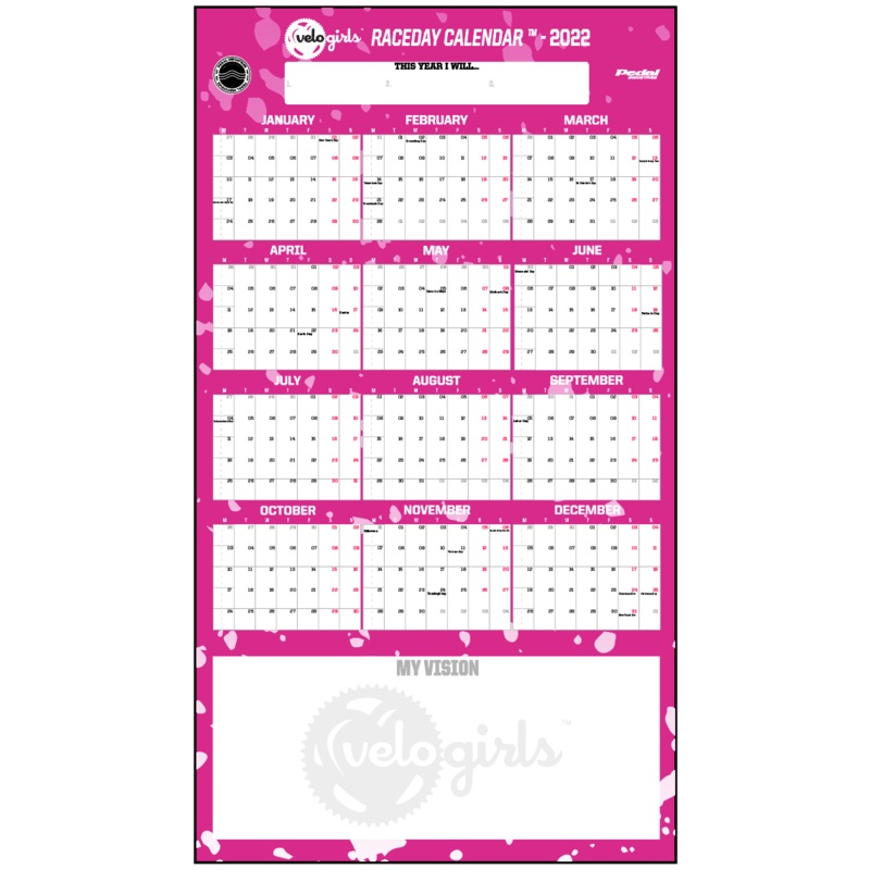 VeloGirls MY RACEDAY CALENDAR