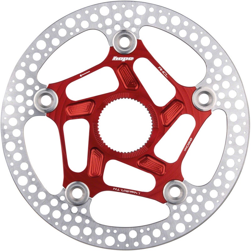 Hope RX Disc Rotor – 140mm Center-Lock Red