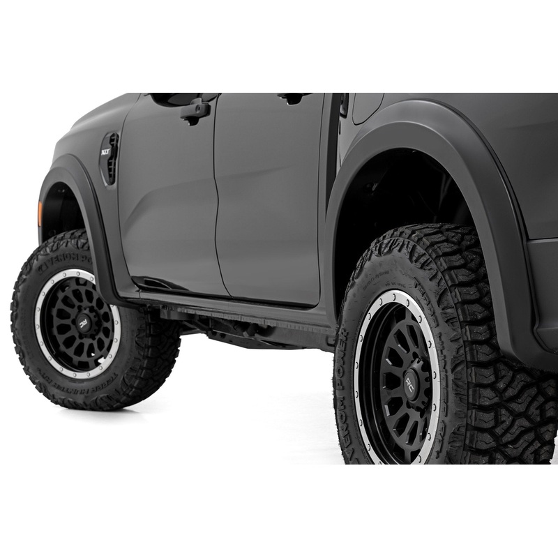 Rough Country | Fender Flares | Sport | M7 Carbonized Gray | Ford Ranger 2WD/4WD (2024-2025) | S-F12401-M7