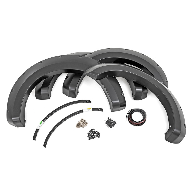 Rough Country | Pocket Fender Flares | TB Lithium Gray | Ford F-250/F-350 Super Duty (17-22) | F-F21112-TB