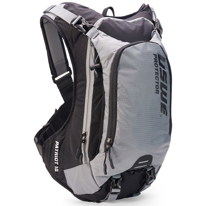 USWE Patriot 15 Hydration Pack – Grey – Black – 15L Pack – 3.0L Bladder (Not Included)