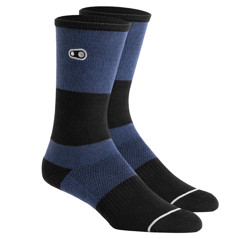 Crank Brothers Icon MTB Casual Socks – L/XL – Navy / Black