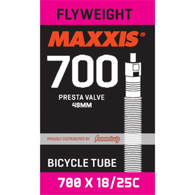Maxxis Flyweight Tube – 700c – Presta – 18-25 Inch – 48mm