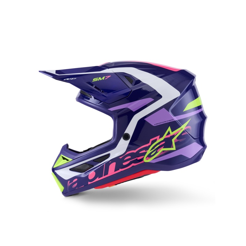 Sm7 Deed Helmet Purp/Pnk Glossy Md