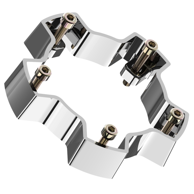 VCAP2 CAP RISER CHROME – ABS