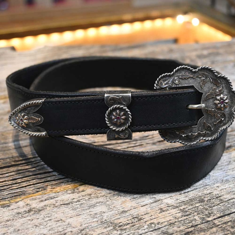 Vogt Leather Belt w/Vintage Belt Buckle