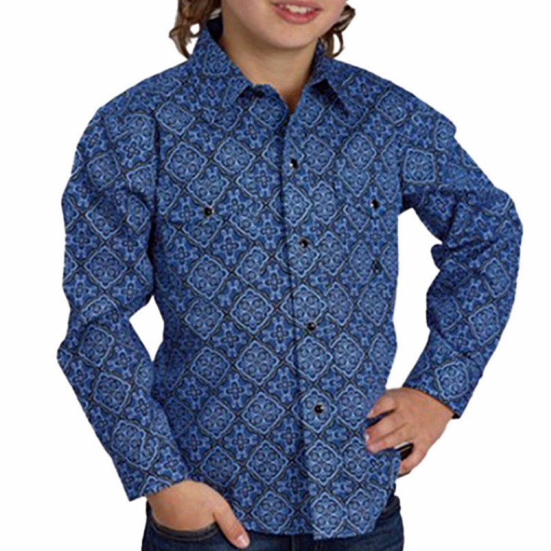 Roper Boy’s Medallion Print Shirt