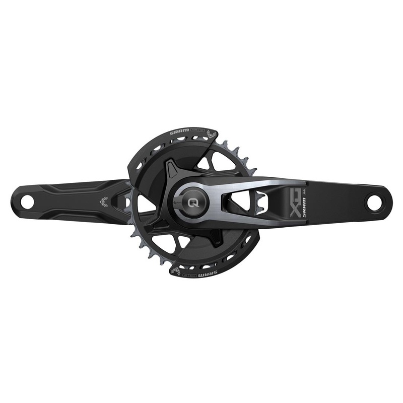 SRAM X0 Eagle Powemeter DUB MTB Wide Crankset – 68-73mm and BB86-92 – 28.99mm DUB – SRAM Threaded Mount – 175mm – Black – 32T – T-Type Threaded Mount – 2 Guards – 3mm Boost