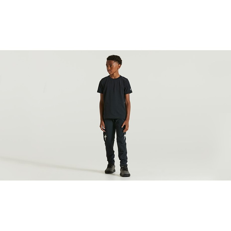 trail jersey ss yth black s