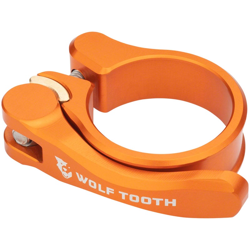 Wolf Tooth Components Quick Release Seatpost Clamp – 29.8mm, Orange