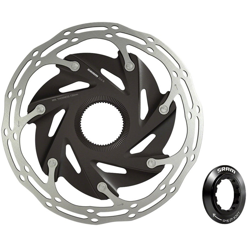 SRAM CenterLine XR Disc Brake Rotor – 140mm, Center Lock, 1.85mm, Includes Internal Tooled Lockring