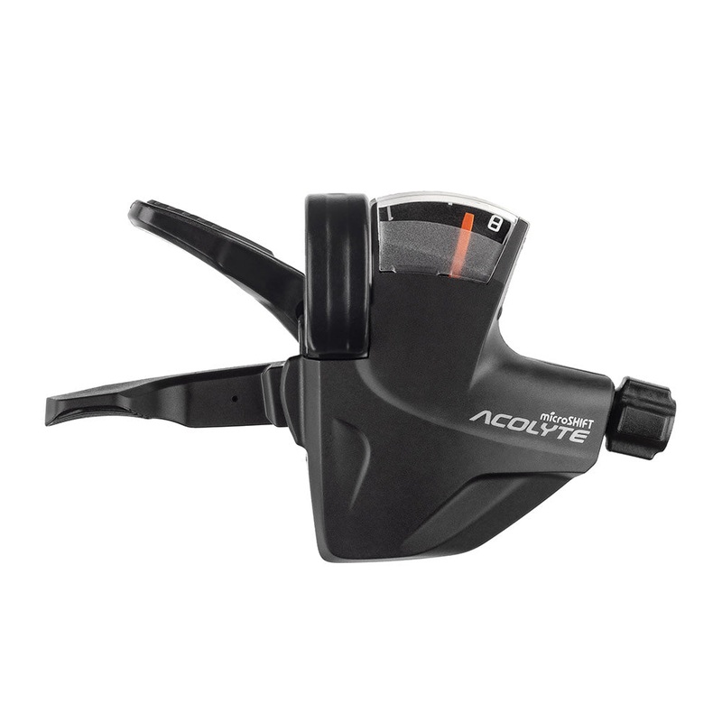 Microshift Acolyte Short Reach 8 Speed Rear Shifter – With Indicator – 22.2mm Bar Clamp – 8 Speed