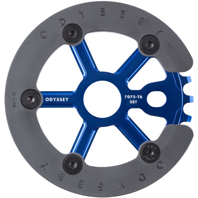 Odyssey Utility Pro Guard Sprocket – 28t Anodized Blue