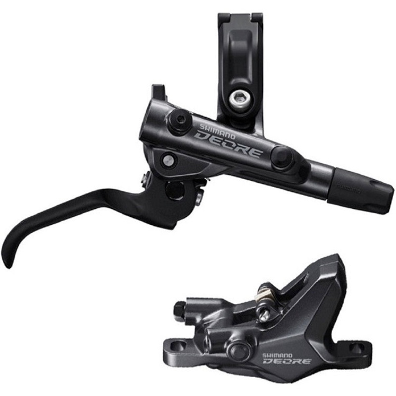Shimano Deore M6100 Disc Brake and Lever – Front, Hydraulic, Post Mount, 2-Piston, Black