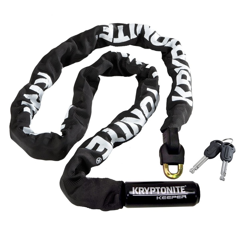 Kryptonite Keeper 712 Bike Chain Lock, 4 Feet Long Heavy Duty Black