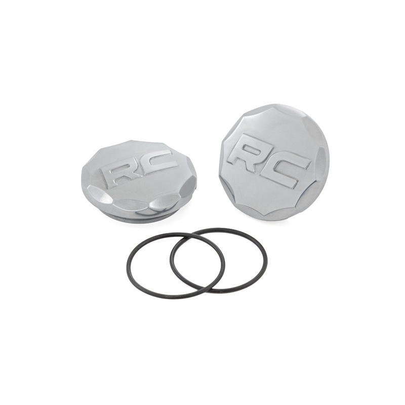 Rough Country | Polished Aluminum Ball Joint Caps | Pair | Rough Country Control Arms | 81178