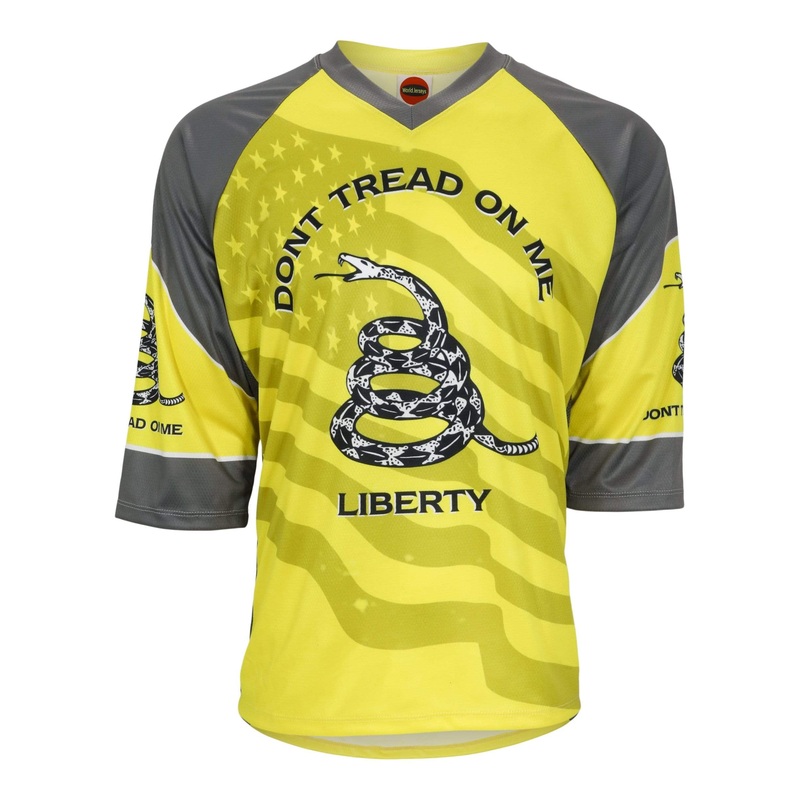 Men’s Don’t Tread On Me Mountain Bike Jersey Yellow