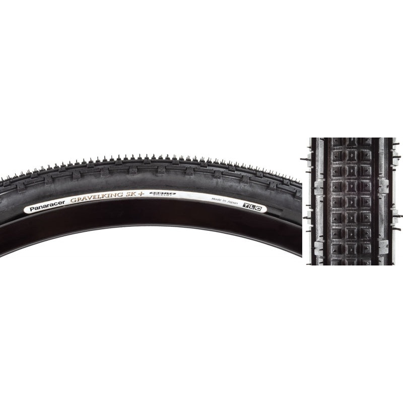 Panaracer GravelKing SK Plus Tire – 700 x 32 Tubeless Folding BLK  ProTite Protection
