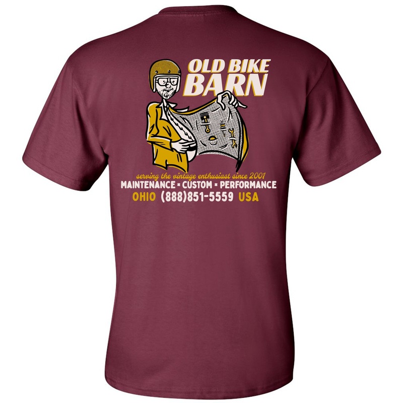 Vintage Parts Slinger T-Shirt Maroon