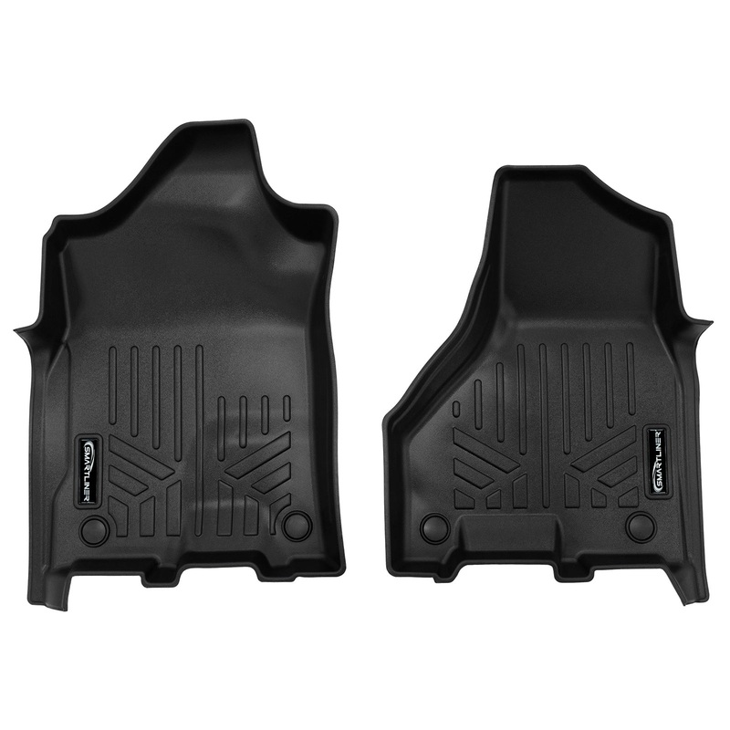 SMARTLINER Custom Fit Floor Liners For 2019-2025 Ram 2500/3500 Crew Cab with Limited Trim 1st Row Bench Seat No 1st Row Coverage Black