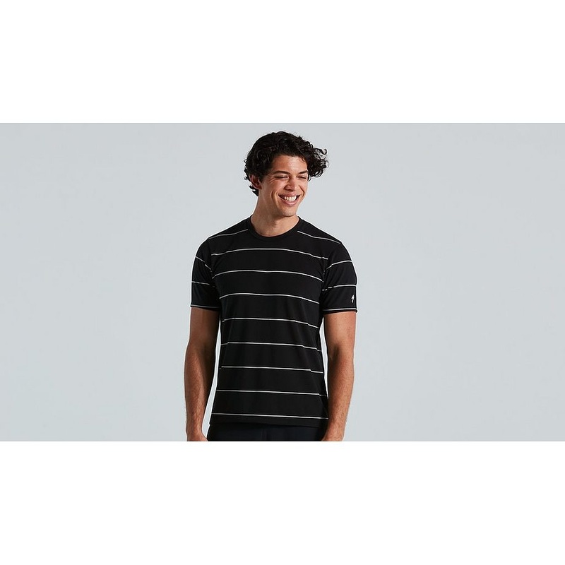 Specialized Trail Stripe Tech Tee Ss Men Black Xs