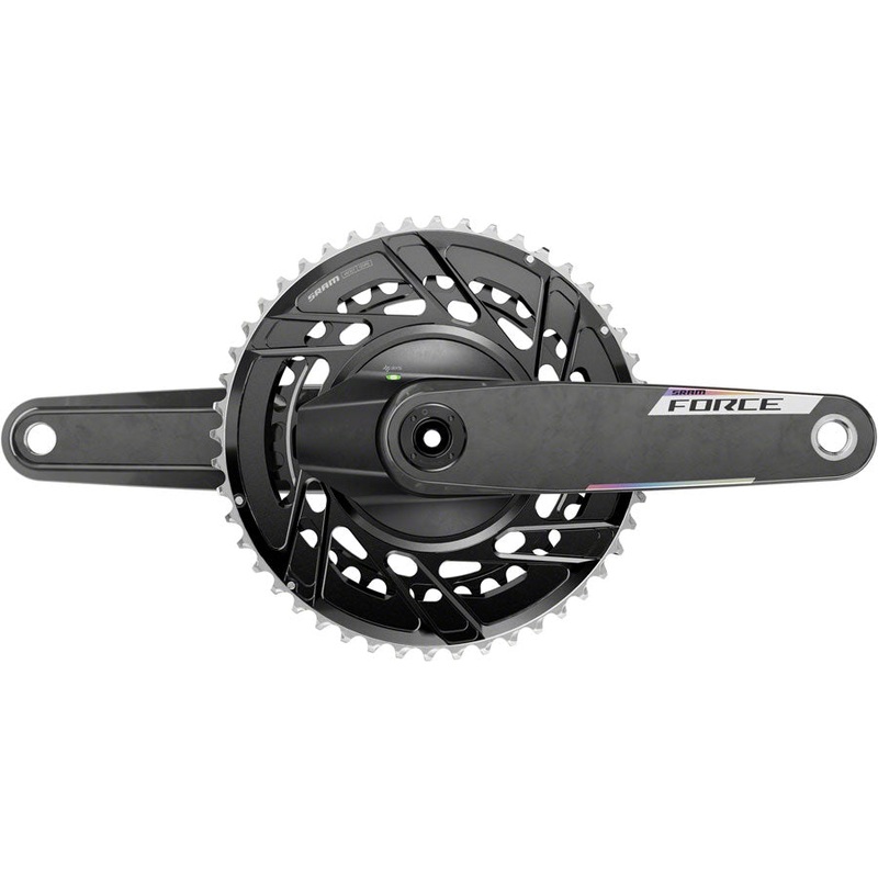 SRAM Force AXS Power Meter Crankset – 175mm, 12-Speed, 48/35t Thread Mount, 8-Bolt PM Spider, DUB Spindle, Carbon, E1