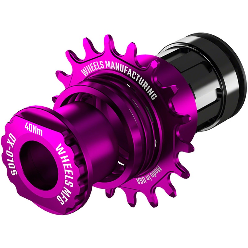 Wheels Manufacturing SOLO-XD XD/XDR Single Speed Conversion Kit – 18t For SRAM XD/XDR Freeubs Purple