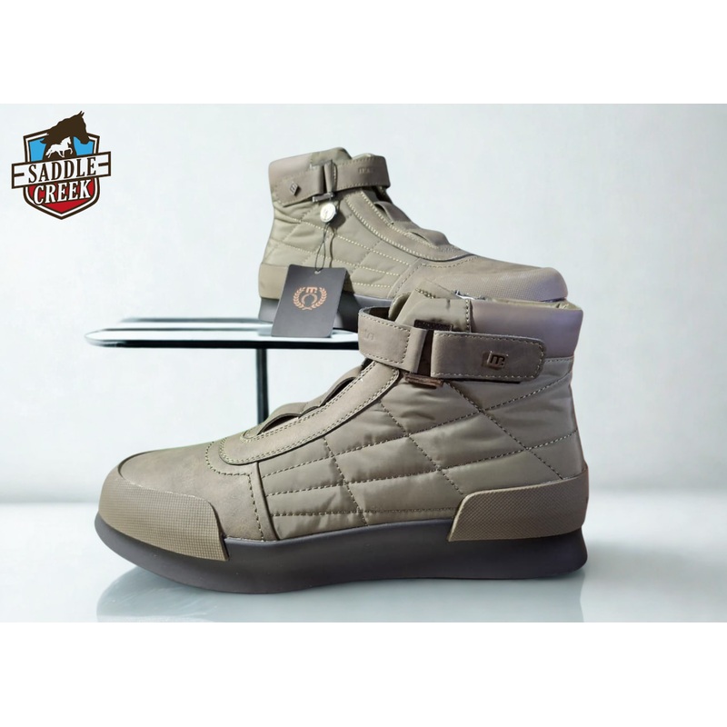 Mazerata Mens Mid Boot Valentino 13 Faux Nubuck | Nylon Olive