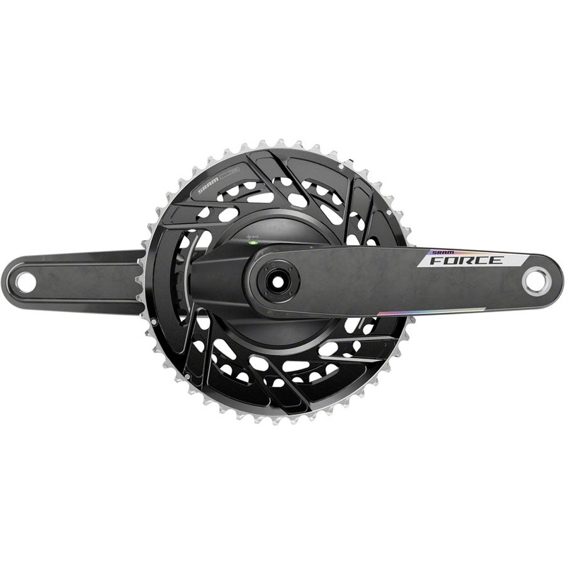 SRAM Force AXS Power Meter Crankset – 165mm 12-Speed 50/37t Thread Mount 8-Bolt PM Spider DUB Spindle Carbon E1