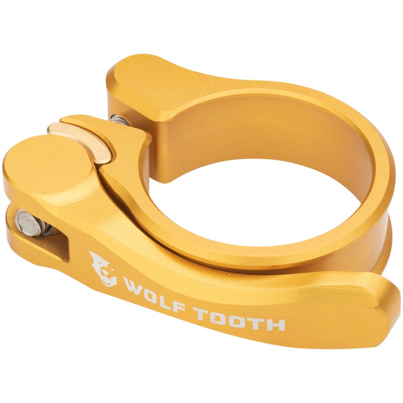 Wolf Tooth Components Quick Release Seatpost Clamp – 28.6mm, Gold