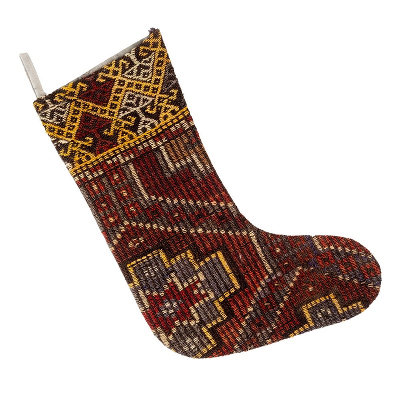 Vintage Kilim Christmas Stocking