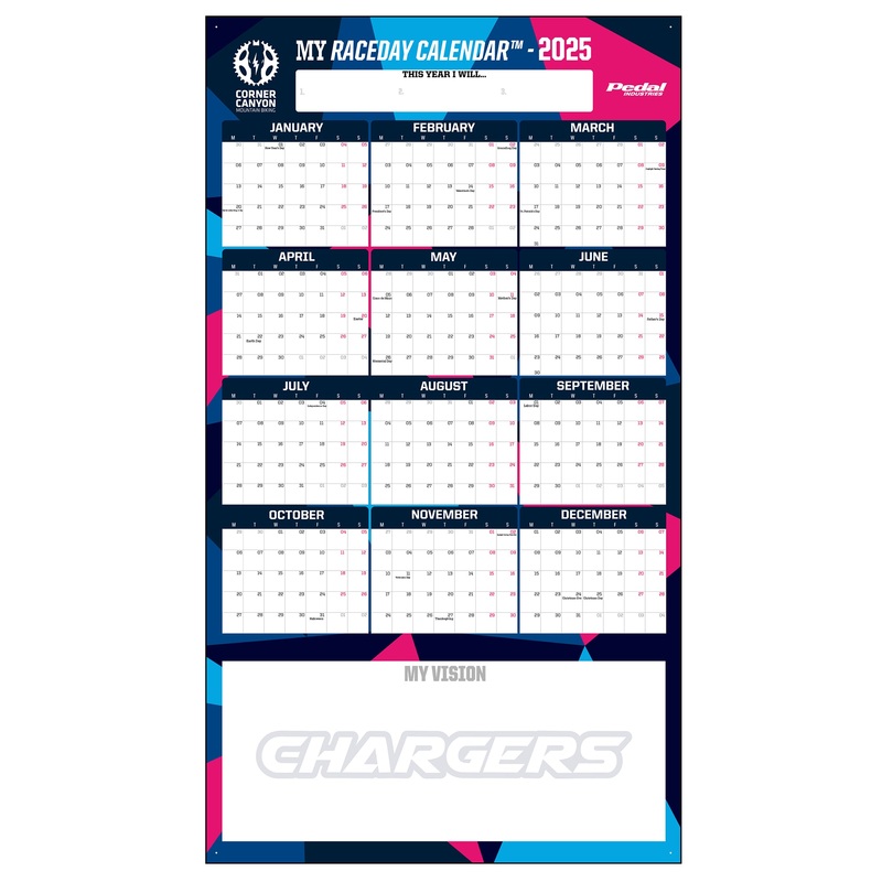 Corner Canyon 2025 GIANT MY RACEDAY CALENDAR