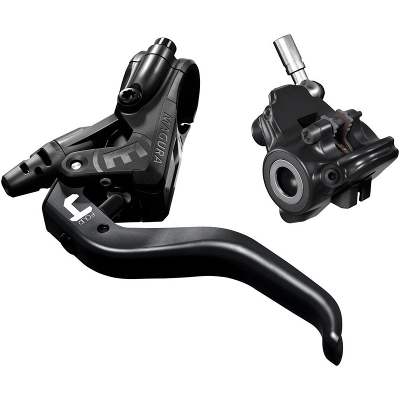 Magura MT4 Disc Brake and Lever – Front or Rear Hydraulic Flat Mount Black
